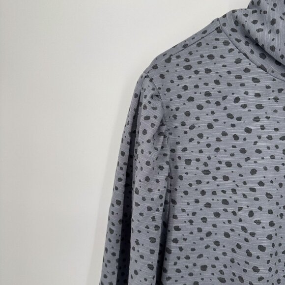 Democracy Blouse Gray Mock Turtle Neck Gray with‎ Black dots size 2X NWT - Picture 2 of 6